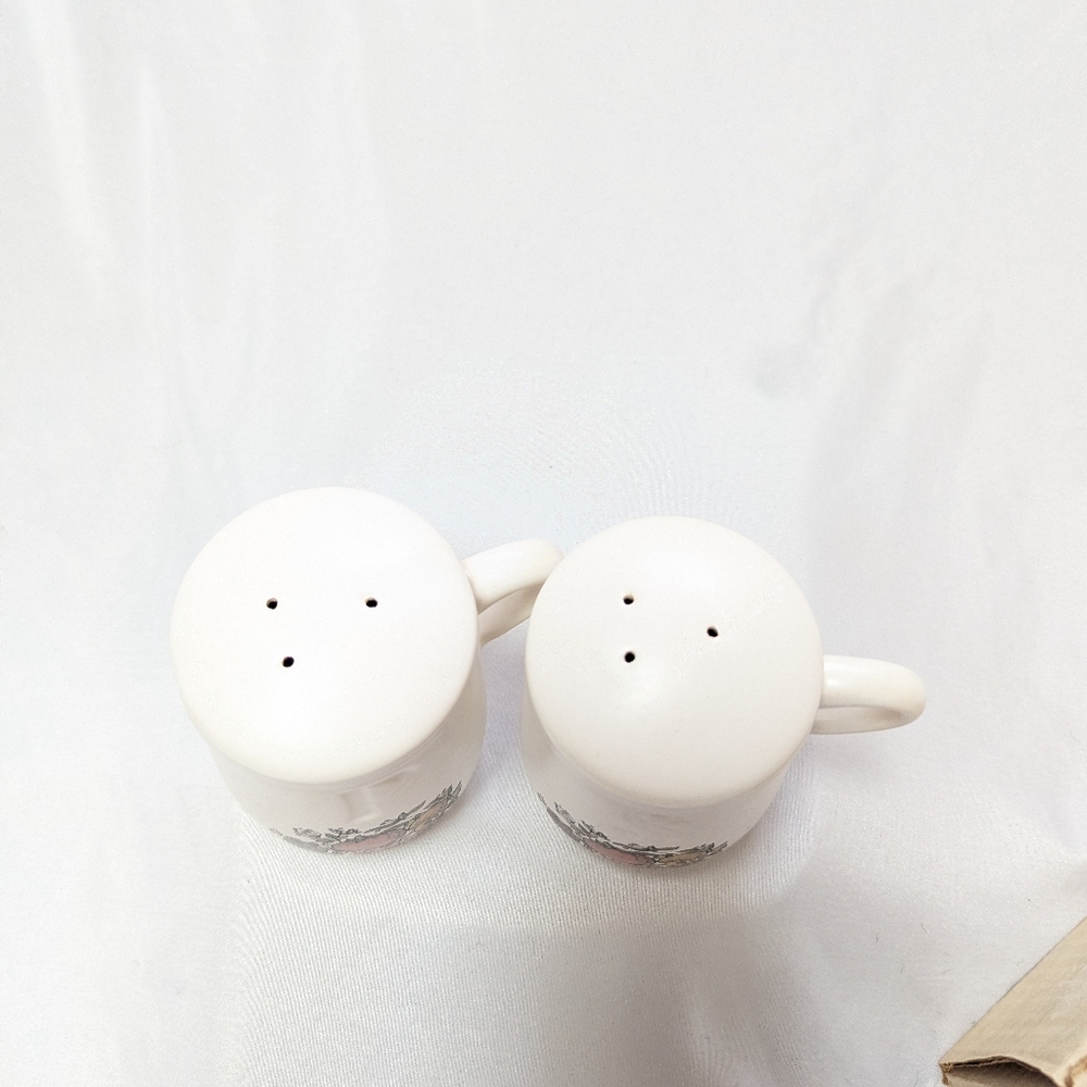 McCoy Pottery Spice Delight Salt & Pepper Shakers Mushrooms Carrots Tomatoes Vtg - Picture 2 of 9